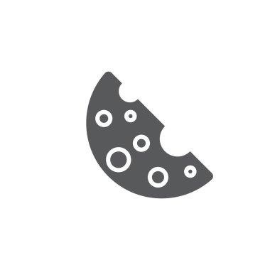 Beyaz arkaplanda izole edilmiş peynir vektör simgesi besin