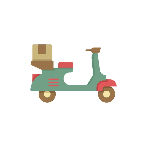 Entrega Bicicleta Vector Icono Símbolo Transporte Aislado Sobre Fondo Blanco — Vector de stock