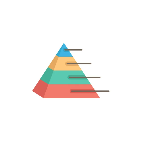 Finanzpyramide Vektor Symbol Symbol Isoliert Auf Weißem Hintergrund — Stockvektor