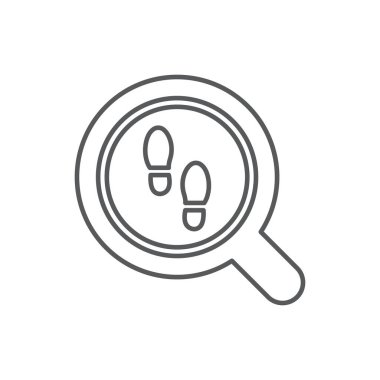 Beyaz arkaplanda izole edilmiş ipucu vektör simgesi aranıyor