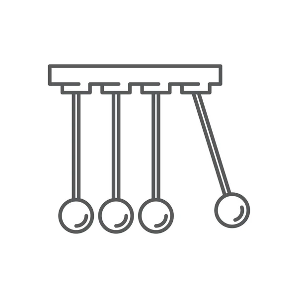 Physique Icône Vectorielle Symbole Isolé Sur Fond Blanc — Image vectorielle