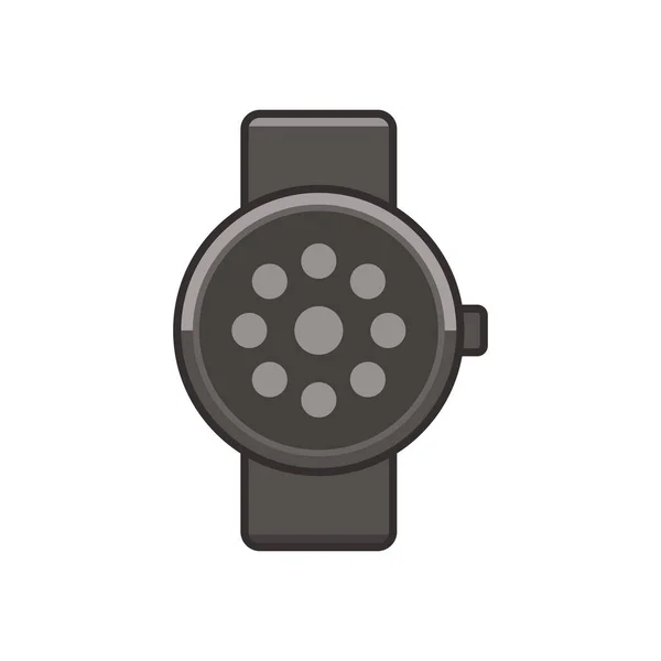 Smart Horloge Vector Symbool Technologie Geïsoleerd Witte Achtergrond — Stockvector