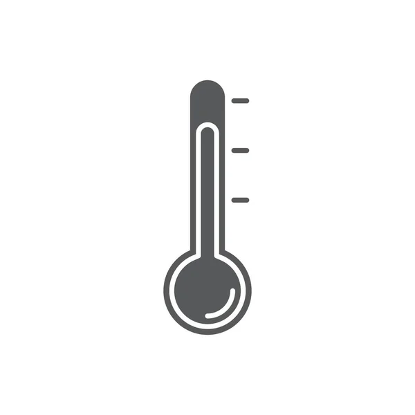 Thermostat Icône Vectorielle Symbole Outils Médicaux Isolés Sur Fond Blanc — Image vectorielle