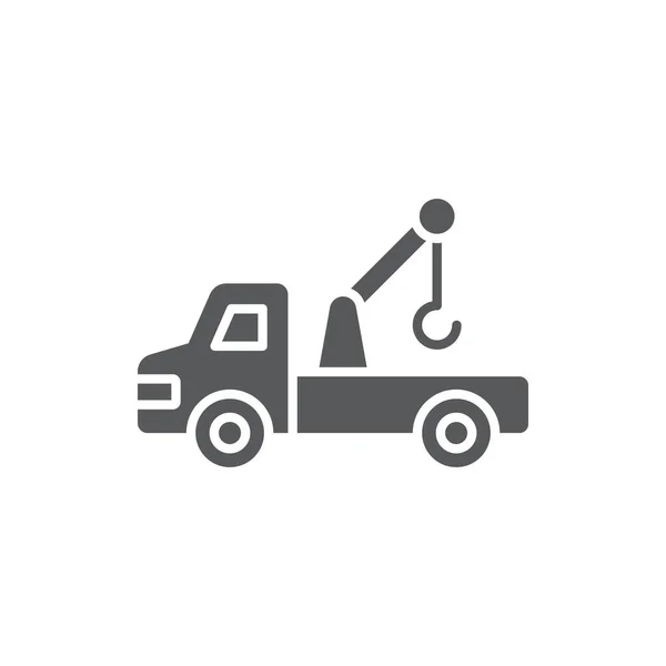 Traino Camion Simbolo Icona Vettoriale Isolato Sfondo Bianco — Vettoriale Stock