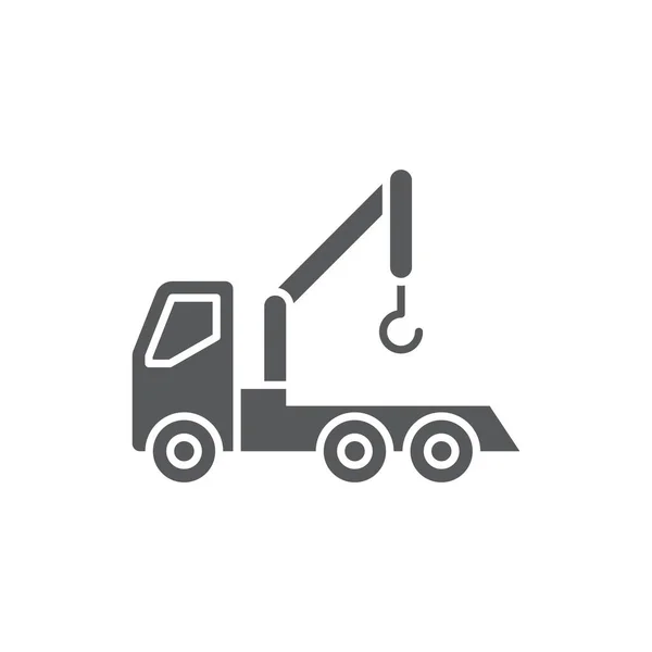 Abschleppwagen Vektor Symbol Symbol Isoliert Auf Weißem Hintergrund — Stockvektor