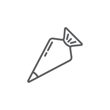 Beyaz arkaplanda izole edilmiş nozül vektör simgesi olan buz torbası