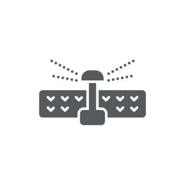 Sulama fıskiyeleri vektör simgesi beyaz arkaplanda izole