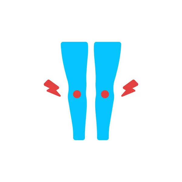 Simbolo Icona Vettore Dolore Articolare Isolato Sfondo Bianco — Vettoriale Stock