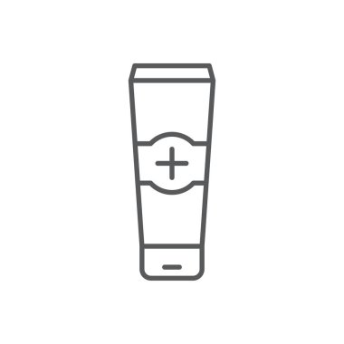 Tıbbi kozmetik vektör simgesi beyaz arkaplanda izole edildi