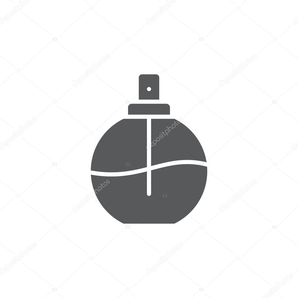 Perfume vector icon symbol isolated on white background