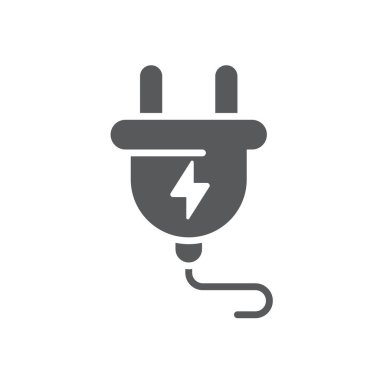 Beyaz arkaplanda izole edilmiş elektrik sigorta vektörü simgesi sorunu