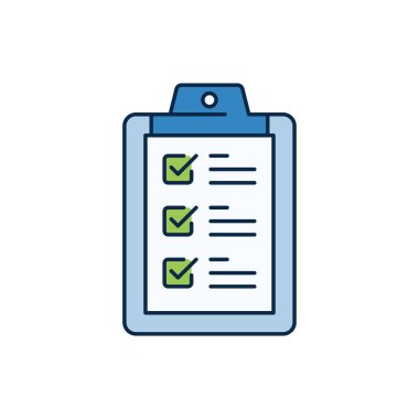 Beyaz arkaplanda izole edilmiş kağıt pano vektör simgesi yapmak için