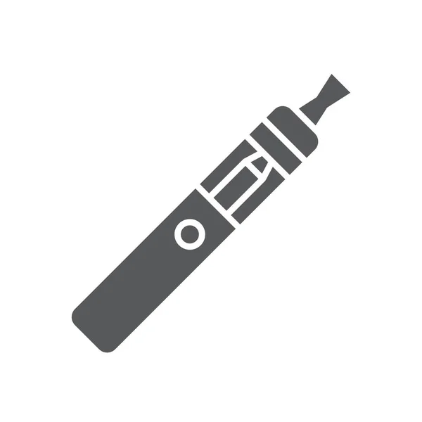 Vaporisateur Icône Vecteur Cigarette Électrique Symbole Isolé Sur Fond Blanc — Image vectorielle