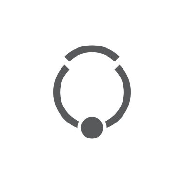 Beyaz arkaplanda izole edilmiş gövde delici vektör simgesi