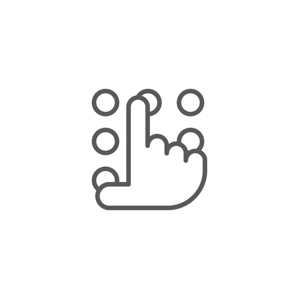 Символ Вектора Ручки Булавки Белом Фоне — стоковый вектор