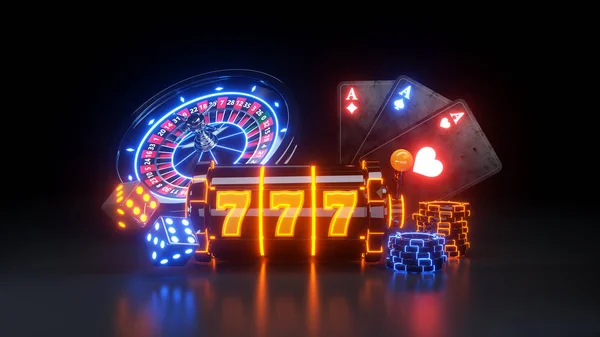 Assi Online Casino Concetto Gioco Azzardo — Foto Stock