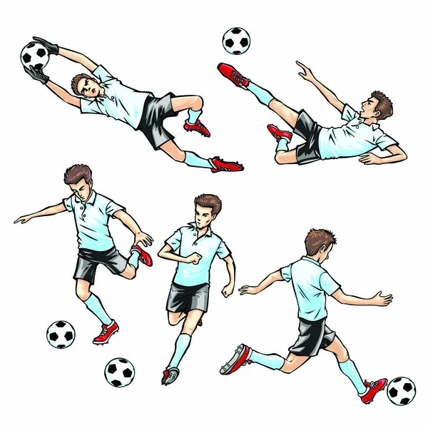 Futbol oynayan bir adam.