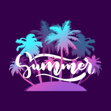 Yaz fırça yazı bileşimi