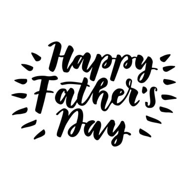 Mutlu babalar günü el yazısı yazı. Tebrik kartları, afiş, t-shirt tasarım için Vintage yazı.