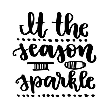 Bu Sezon ışıltılı-modern yazı tasarımı. Noel tebrik tatil kartı. Banner, poster, beyaz arka planda davetiye için el çizilmiş şenlikli metin.