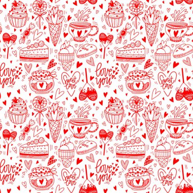 Sevgililer günü için desen