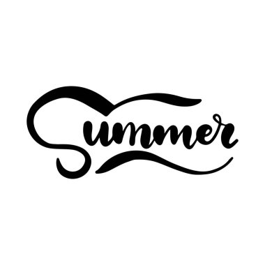 Yaz. Yaz yazısı. Güzel yazı. Yazıt el ile. Kartpostallar, afiş, poster, T-shirt için tasarım