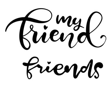 Yazıt arkadaş gününe el ile.