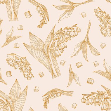 Vadinin Lily 'i. Botanik grafik deseni