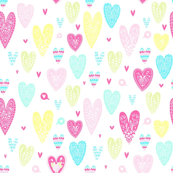 Pattern of hearts — Stock Vector