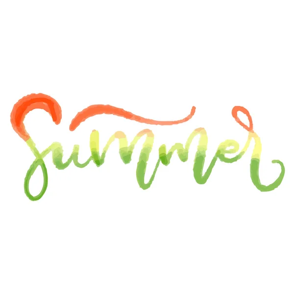 Zomer belettering — Stockvector