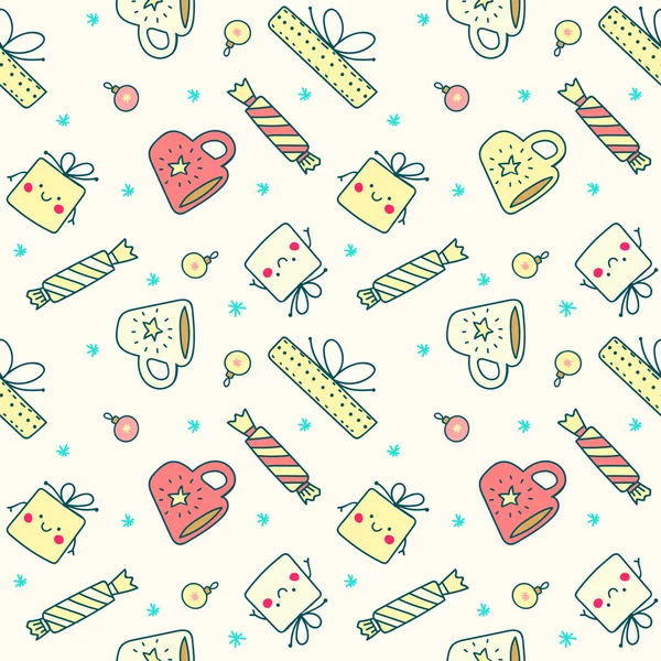 Elle çizilmiş Noel desen