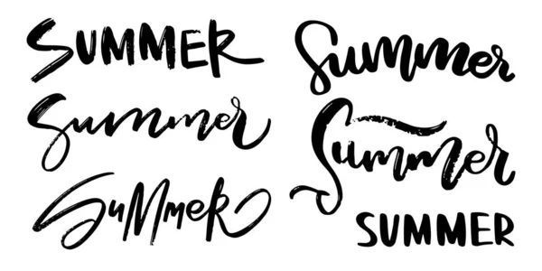 Zomer belettering — Stockvector