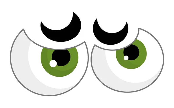 Cartoon Eyes Illustration Close — Stock Photo, Image