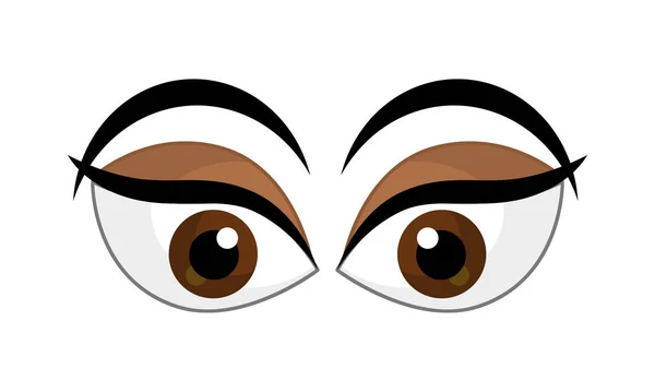 Cartoon Eyes Illustration Close — Stock Photo, Image