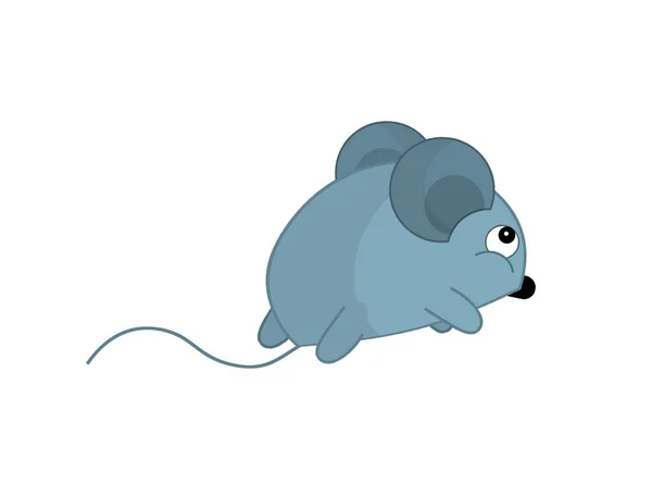 Little Gray Mouse Illustration — Stock Photo, Image