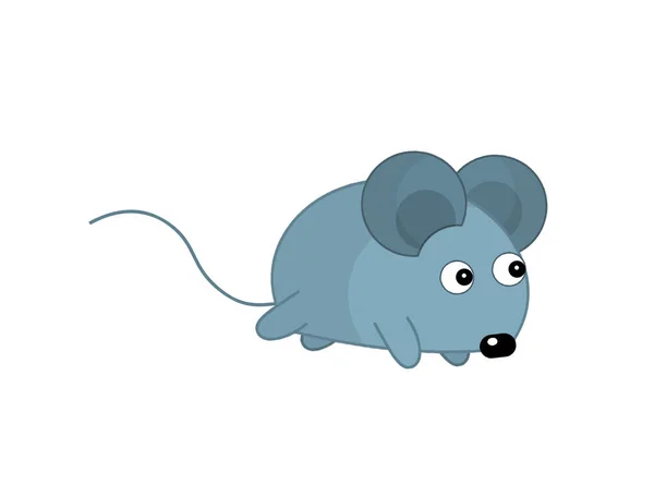 Pequena Ilustração Mouse Cinza — Fotografia de Stock