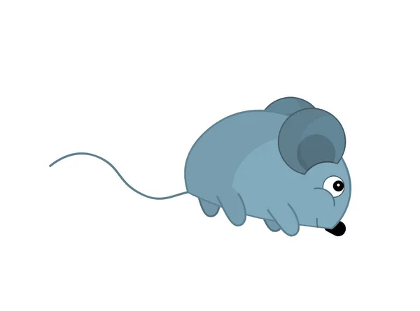 Little Gray Mouse Illustration — Stock Photo, Image