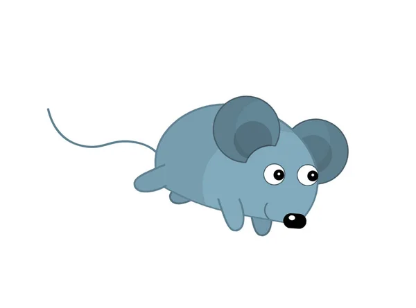 Little Gray Mouse Illustration — Stock Photo, Image