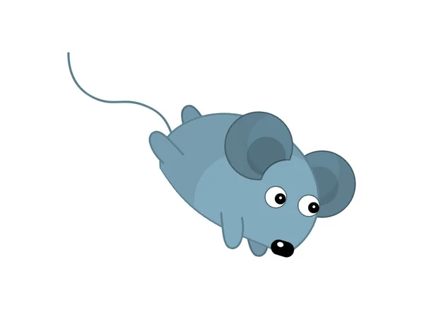 Little Gray Mouse Illustration — Stock Photo, Image