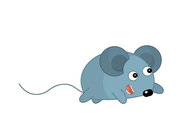 Little Gray Mouse Illustration — Stock Photo, Image