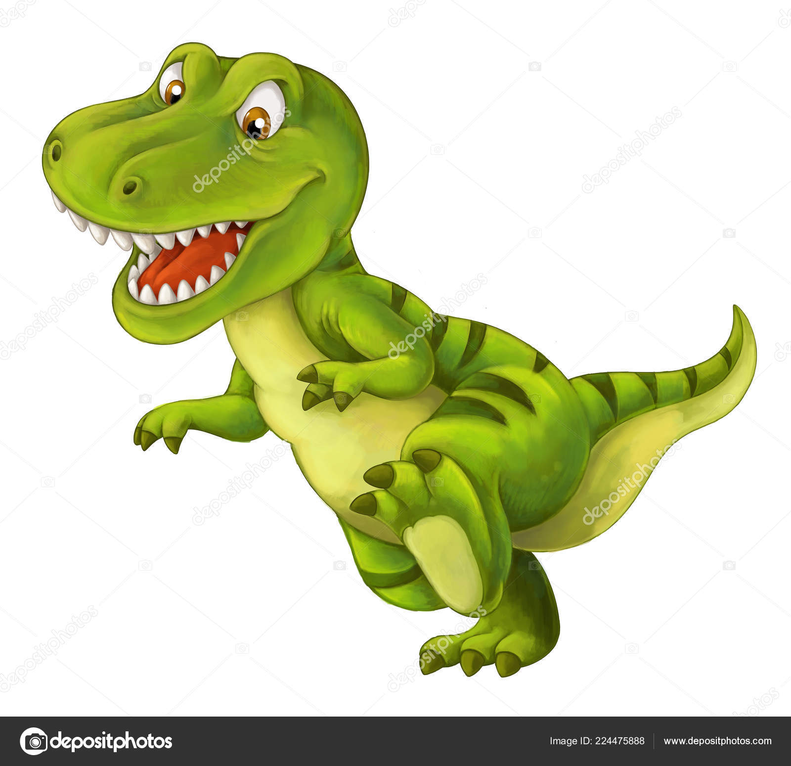 Cartoon Happy Funny Dinosaur Tyrannosaurus Rex Running Smiling Illustration Children Stock Photo by ©agaes8080 224475888 Cartoon Happy Funny Dinosaur Tyrannosaurus Rex Running Smiling Illustration Children Stock Photo by ©agaes8080 224475888