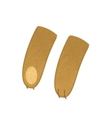 mutlu ve komik kanguru vücut parçası üzerinde beyaz arka plan - illüstrasyon çocuklar için çizgi film sahne