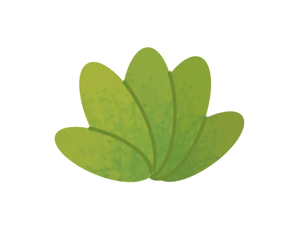 Cartoon scen med leaf natur på vit bakgrund - illustration för barn — Stockfoto