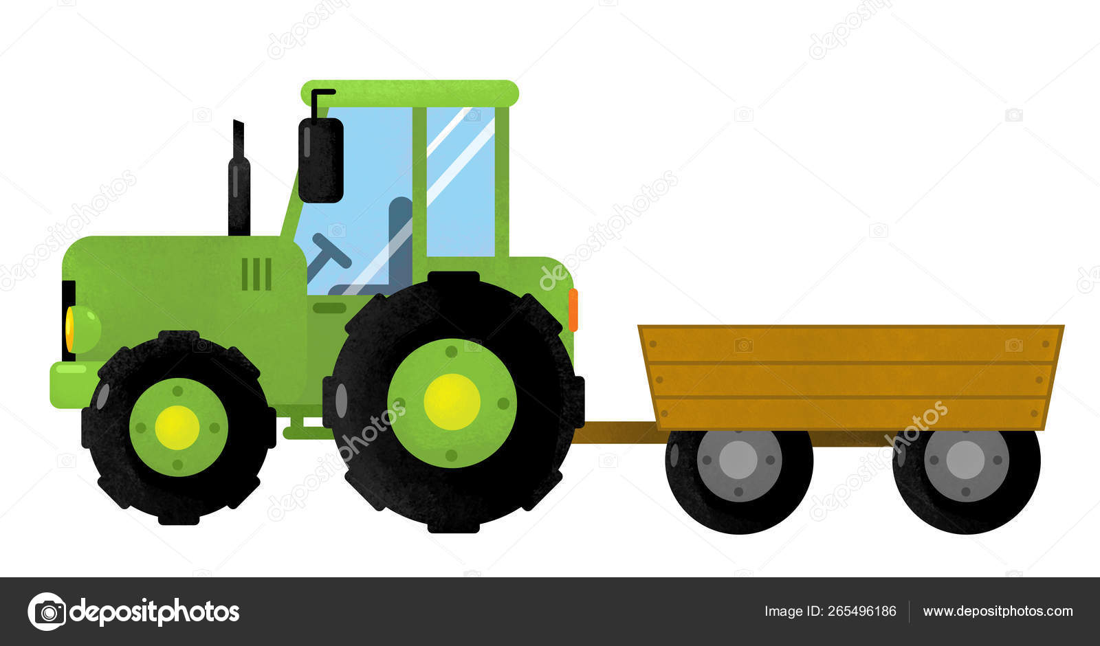 Cartoon isolated farm vehicle on white background - tractor - illustration for children Stock Photo by ©agaes8080 265496186 Cartoon isolated farm vehicle on white background - tractor - illustration for children Stock Photo by ©agaes8080 265496186