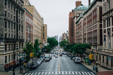 Broadway, Morningside Heights, Manhattan, New York'taki Columbia Üniversitesi'nde görülen.