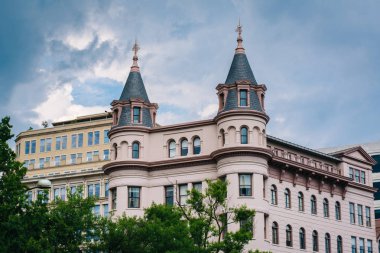 Tarihi Indiana Plaza'da şehir Washington, Dc bina..