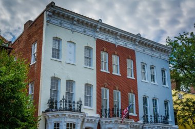 Georgetown, Washington, Dc evlerde satır.