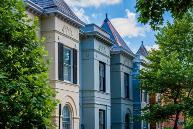 Georgetown, Washington, Dc evlerde satır.