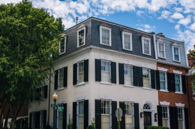 Georgetown, Washington, Dc evlerde satır.