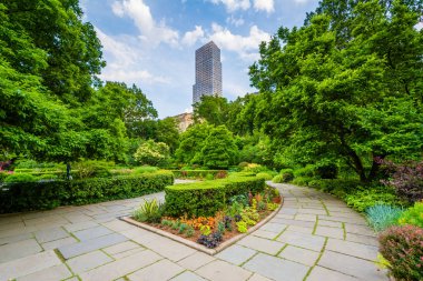 The Conservatory Garden in Central Park, Manhattan, New York City clipart